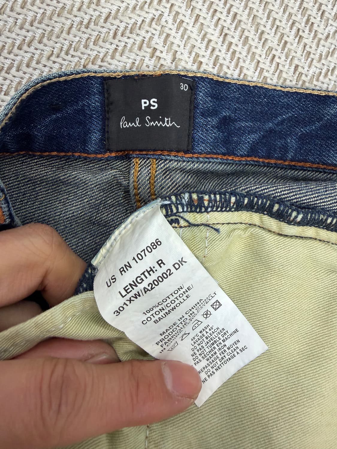 정품) 폴스미스 남성 PS 데님 청바지 30 상품이미지6