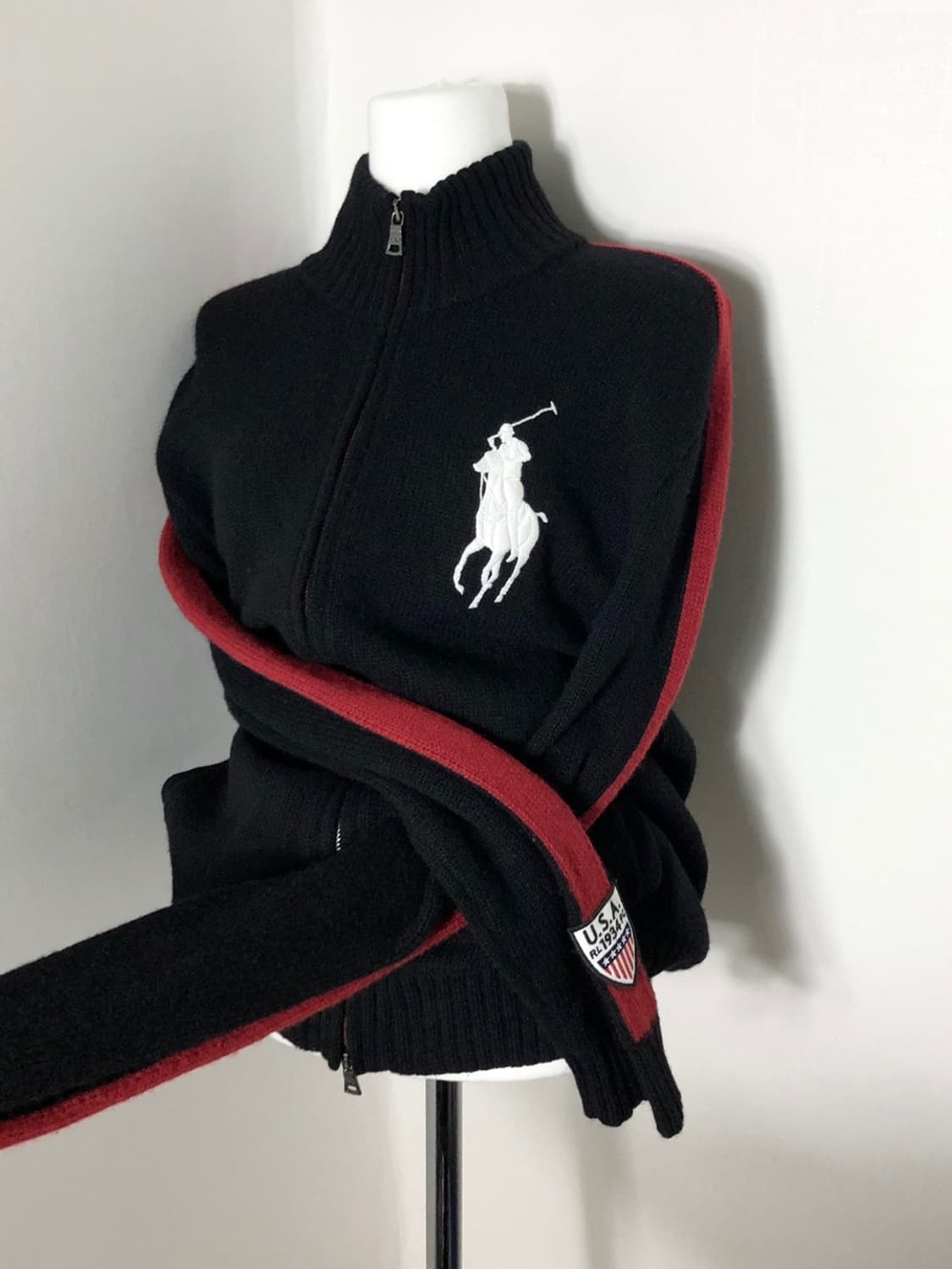 폴로 빅포니 usa 니트집업 상품이미지1