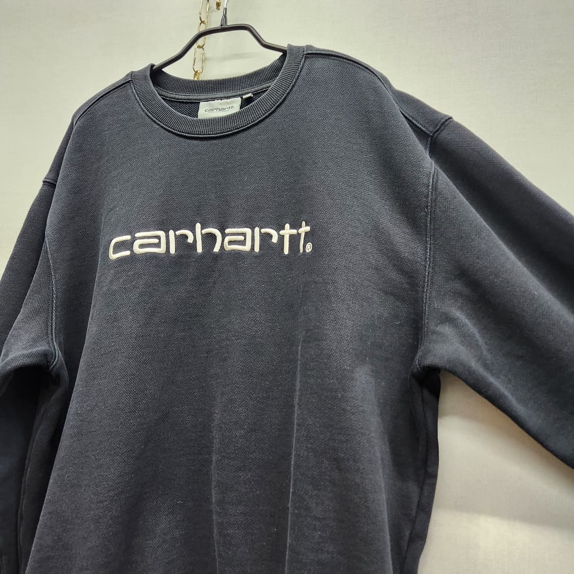 칼하트 WIP 빅로고 자수 스웻 맨투맨 L(XL) 상품이미지3