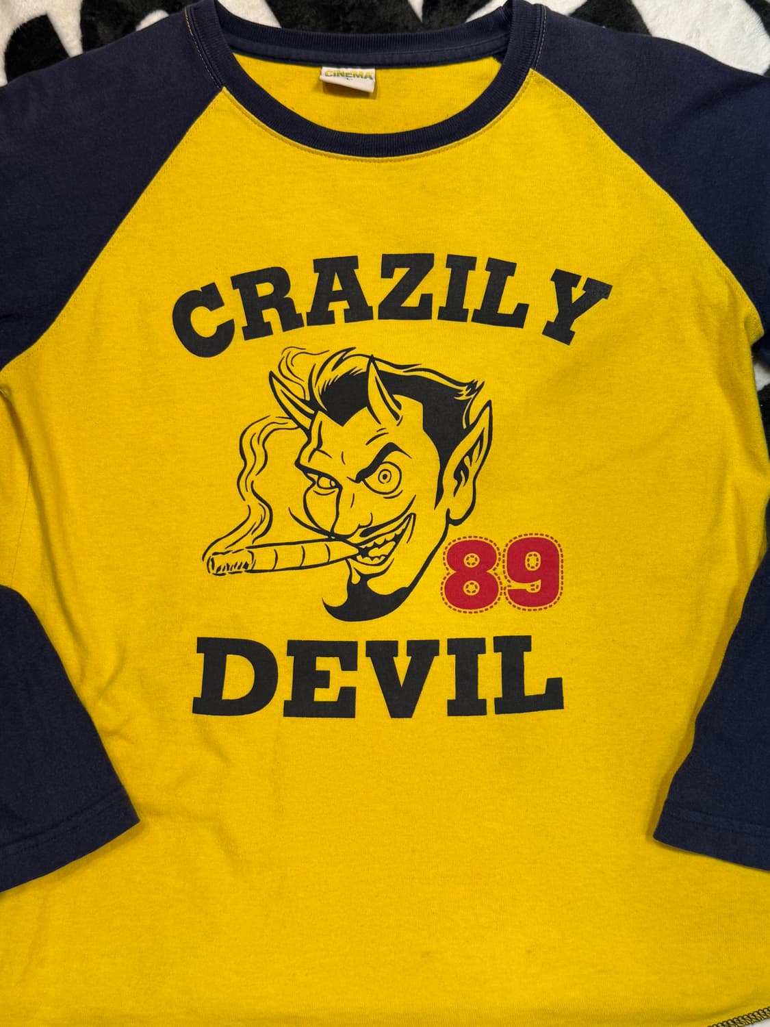 CRAZILY DEVIL 배색 롱슬리브 상품이미지2
