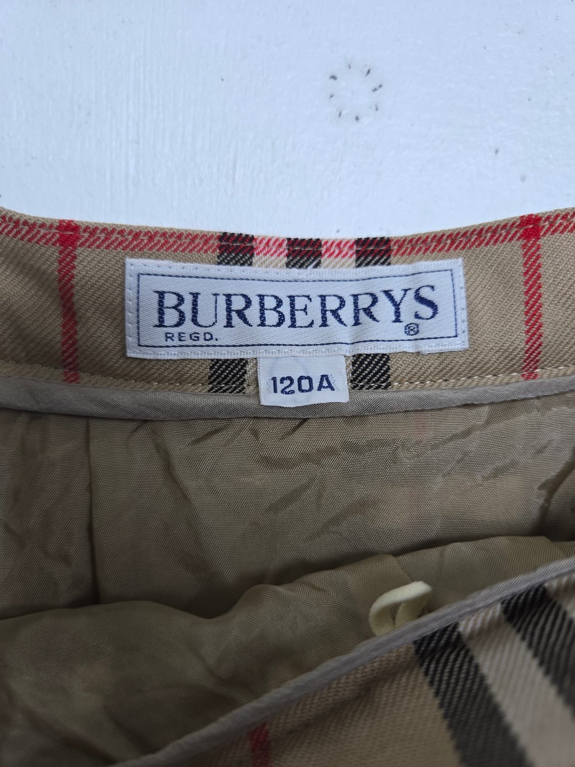 버버리 아동 체크 플리츠 스커트 상품이미지3