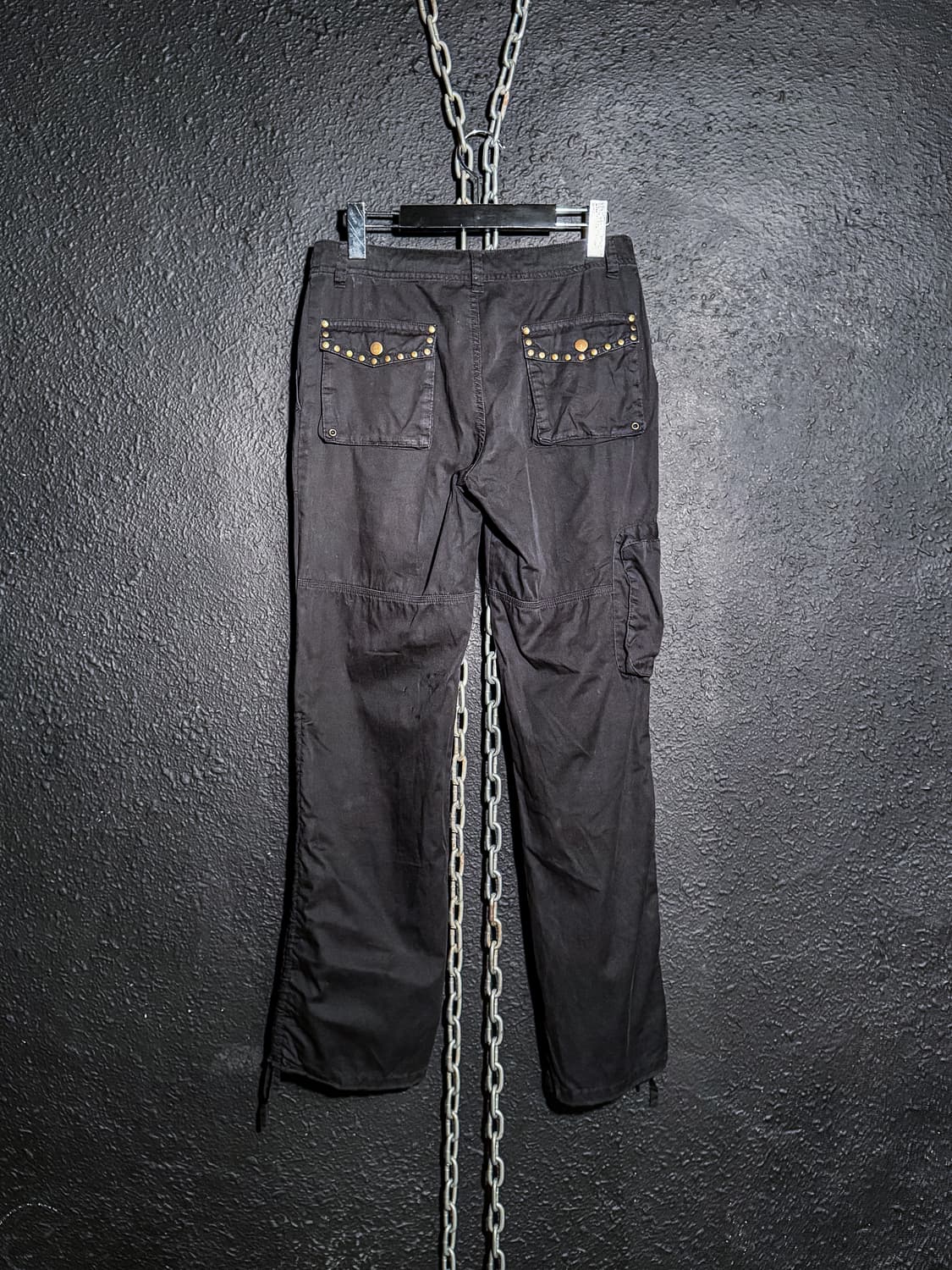 Black Studded Cargo Pants 상품이미지8