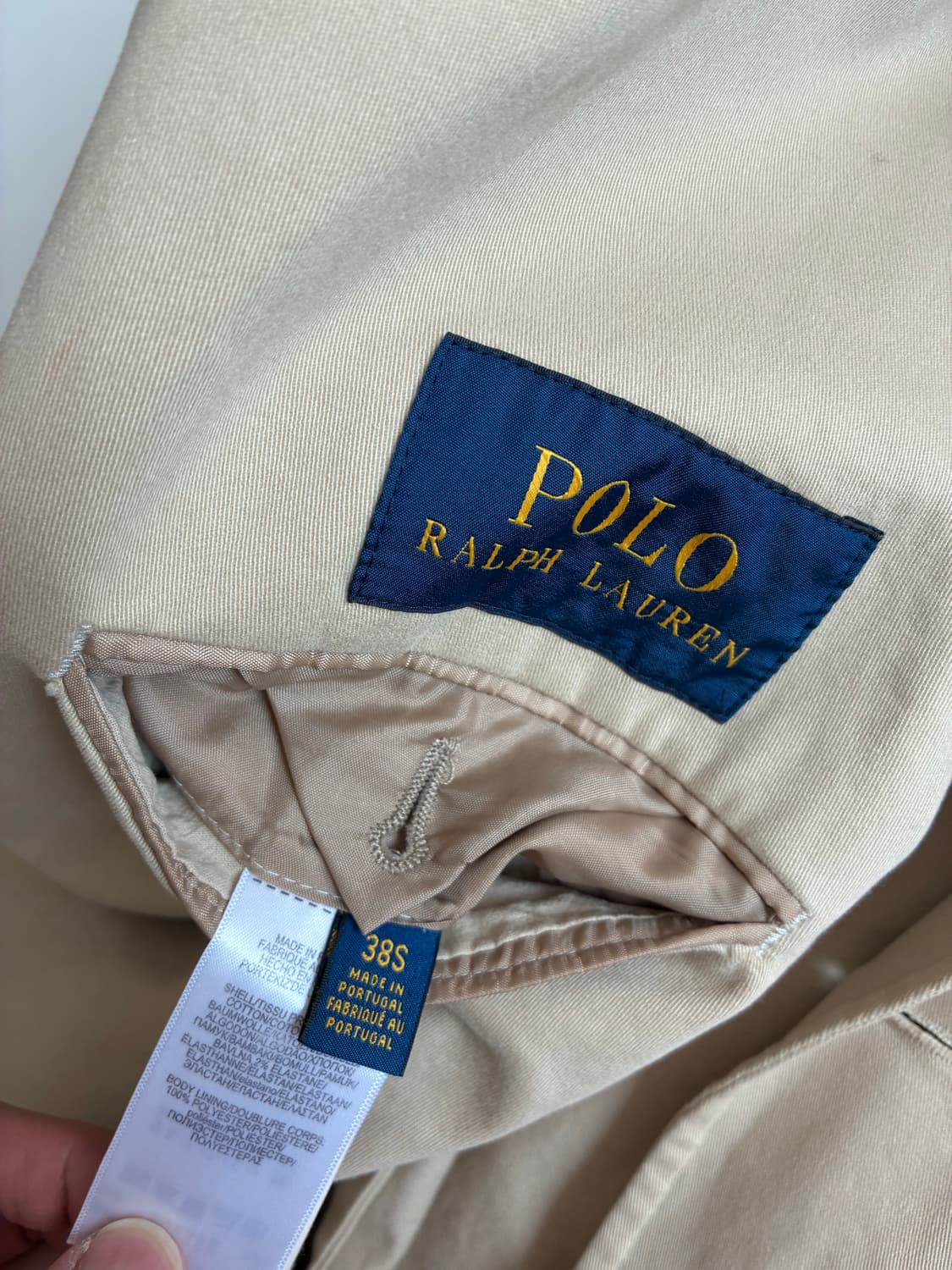 폴로 랄프로렌 블레이저 3B 베이지 XS 95 상품이미지6