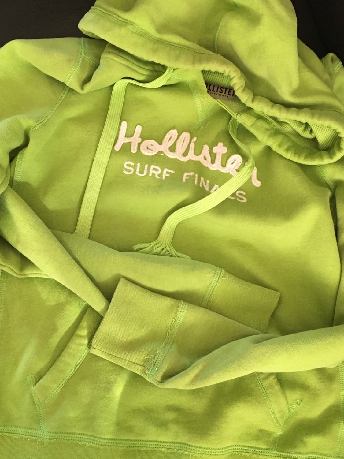 홀리스터 연두 후드티 상품이미지1