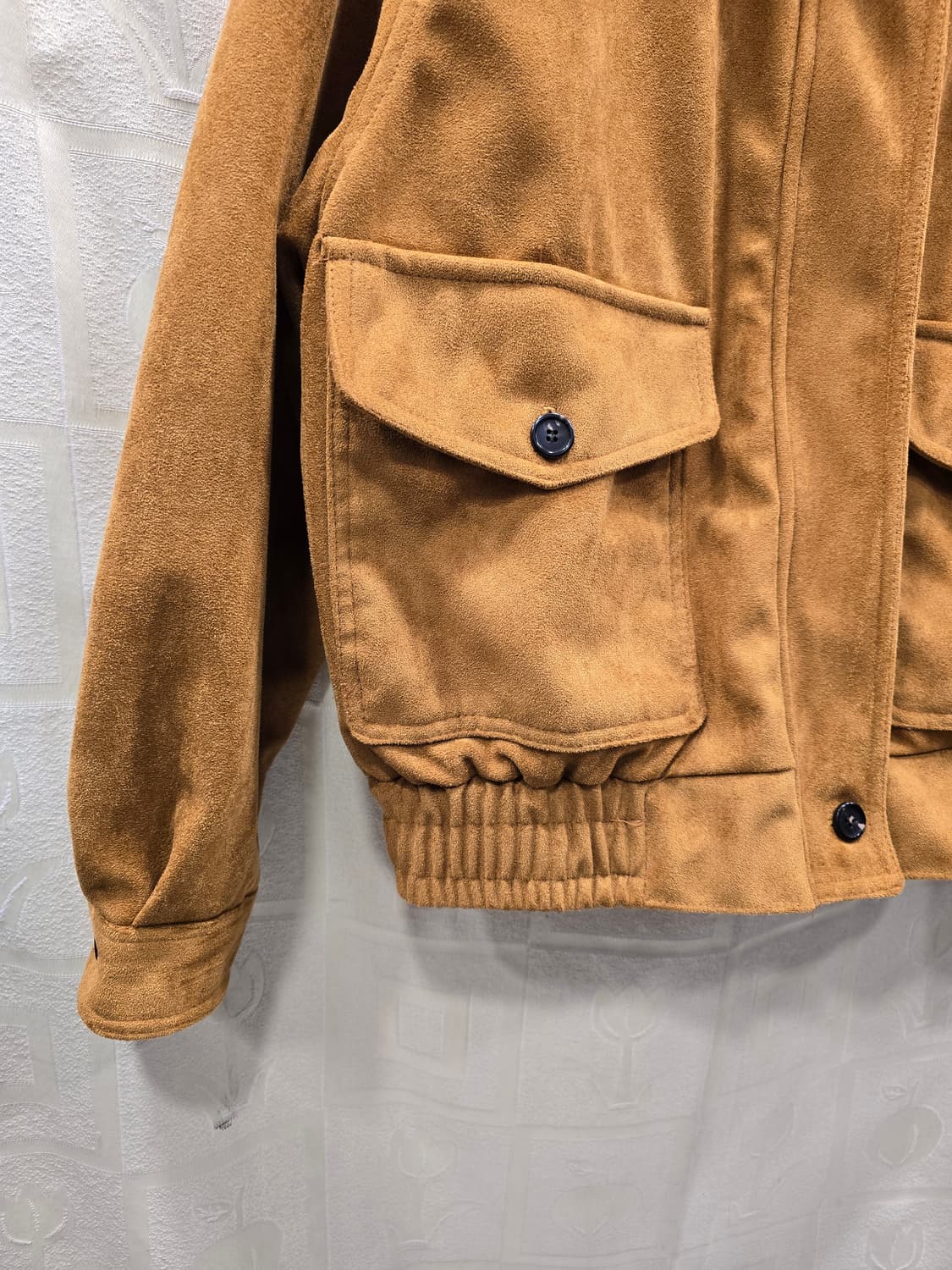 웬즈데이오아시스 스웨이드 프렌치 블루종 자켓 프리사이즈 상품이미지6