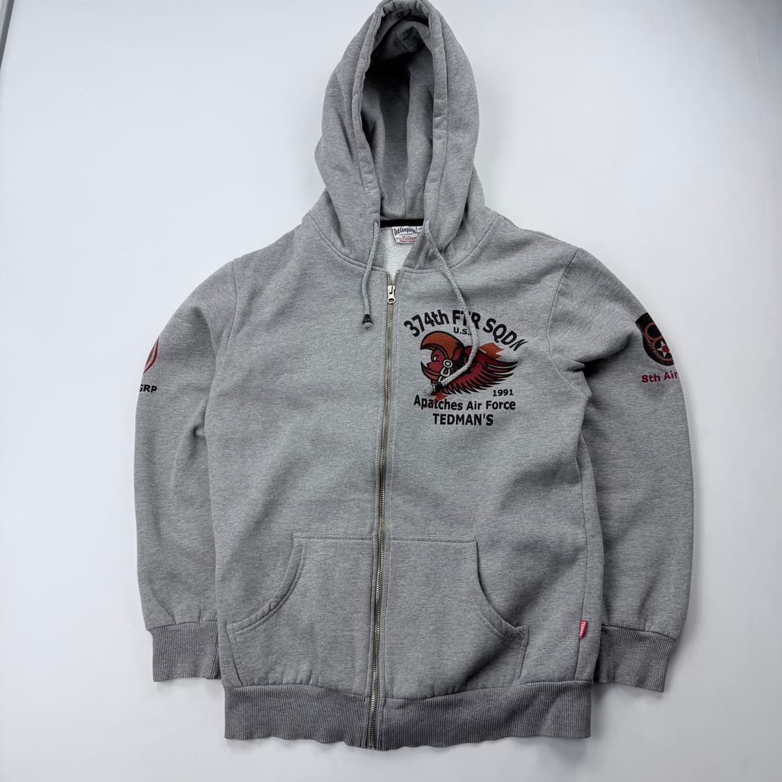 테드컴퍼니 미공군374비행대대 그래픽 후드 집업 상품이미지1