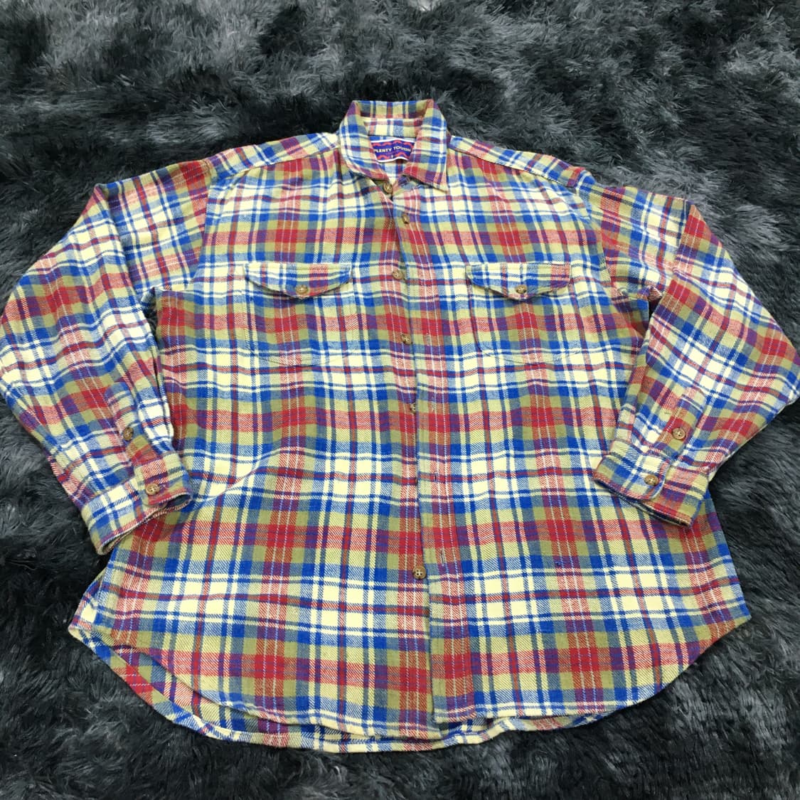 투티/0216 PLENTY TOUGH JPN 빈티지 타탄체크 셔츠 상품이미지2