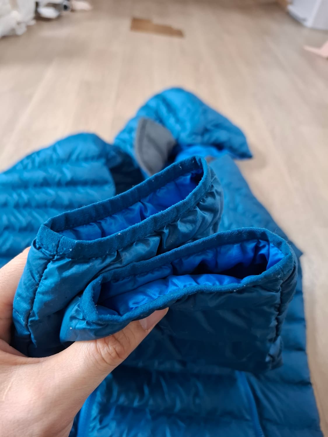 XL 파타고니아 다운스웨터 후디 후드 다운 패딩 블루 상품이미지4