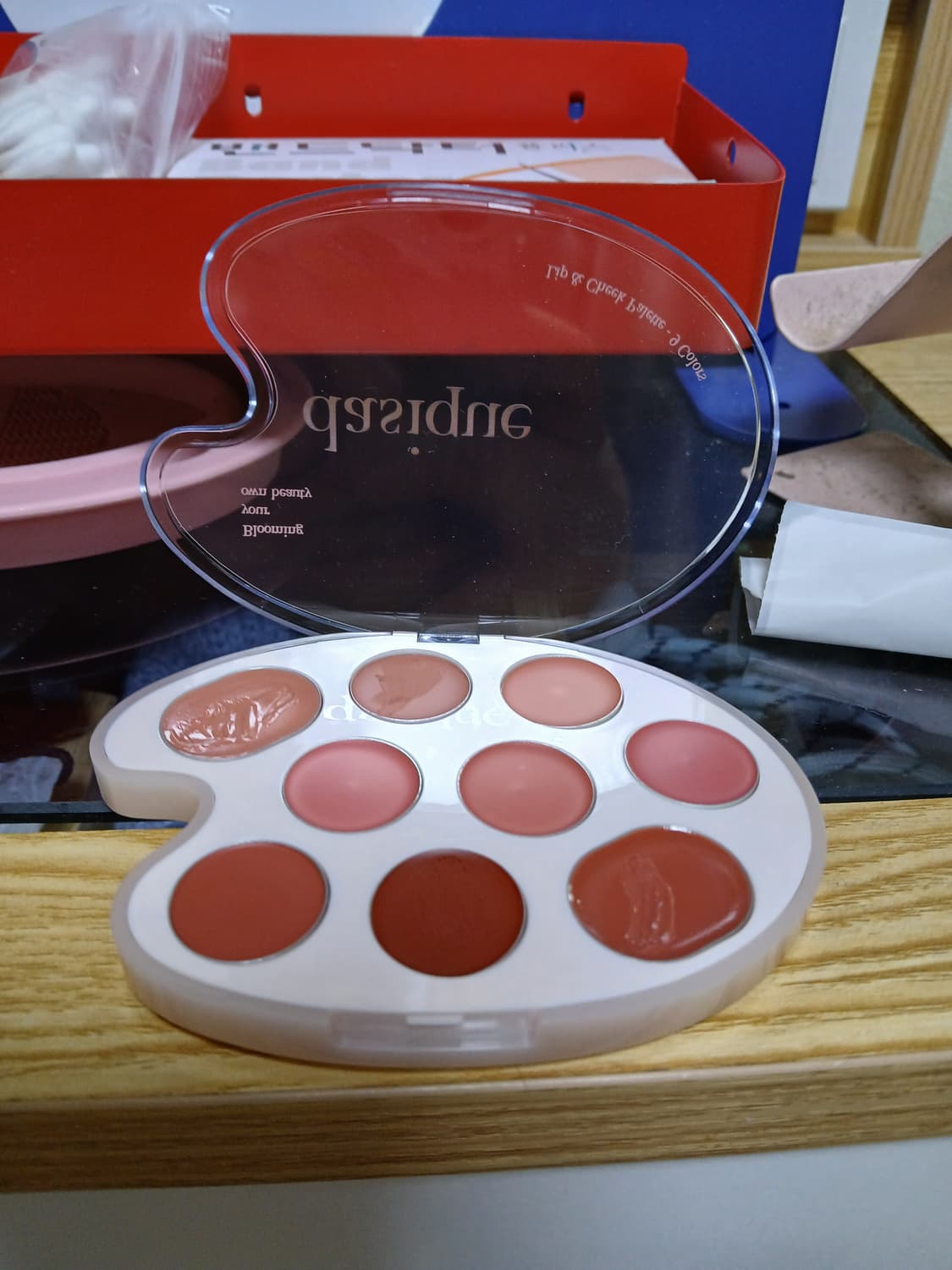 데이지크 무드 페인팅 립앤치크 팔레트  웜 컬러링 팝니다 상품이미지1