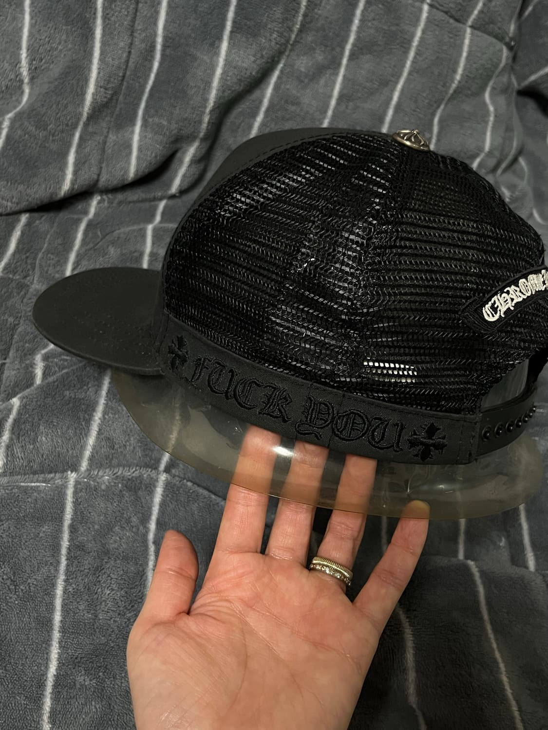 [레어] 크롬하츠 한정판 로고 매쉬 트러커 캡 모자 상품이미지4