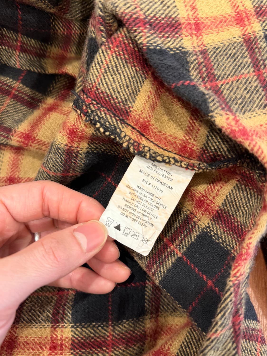 Canyon 빈티지 플란넬 체크 셔츠 상품이미지10