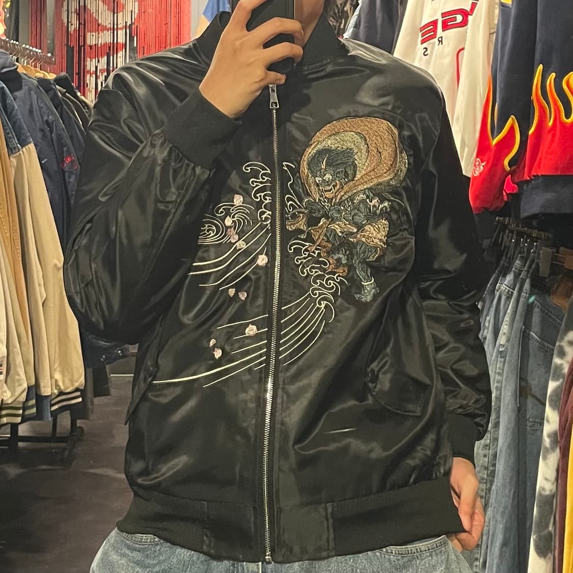 [IM] Vtg 블랙 자수 스카쟌  상품이미지3