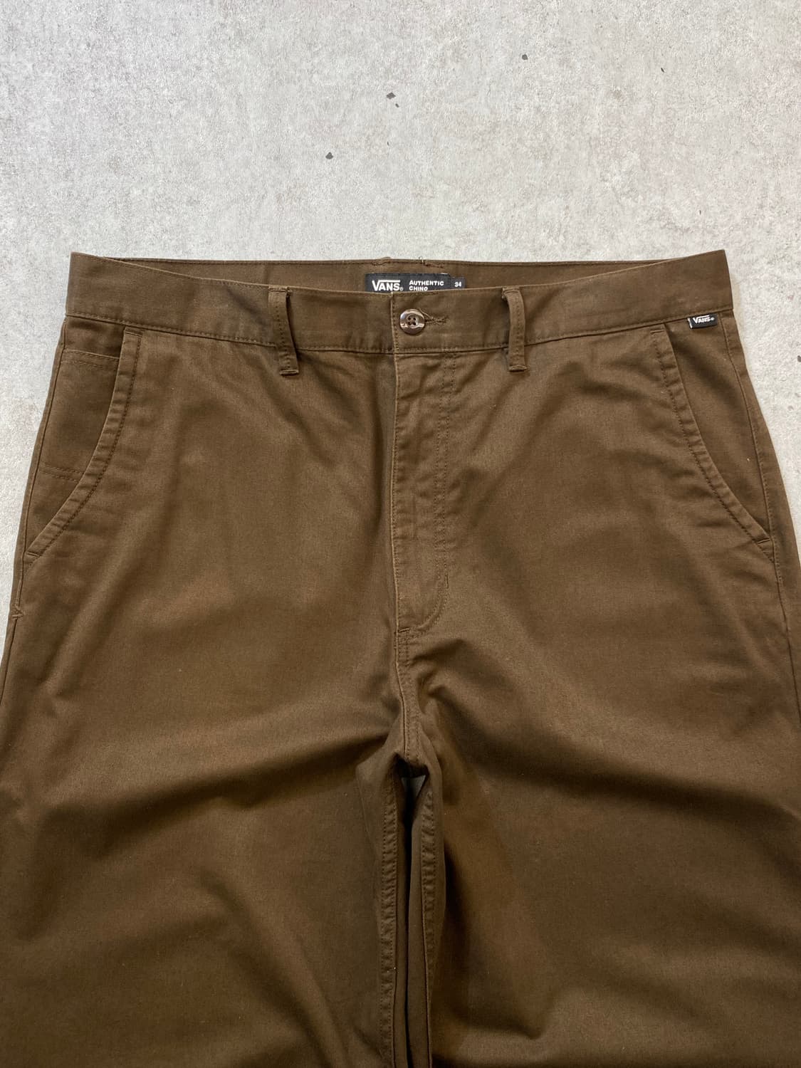 [36] Vans 반스 어센틱 브라운 배기핏 치노팬츠 상품이미지2