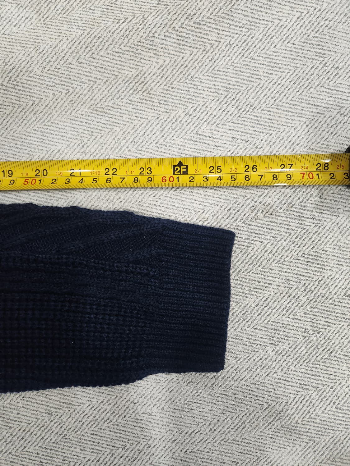 장 미셸 바스키아 네이비 케이블 니트 스웨터 남성 105사이즈 상품이미지8