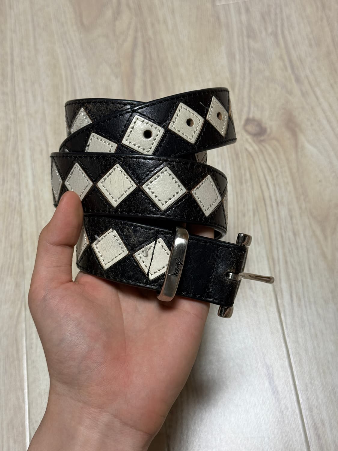 스투시 아가일 벨트 S/M 상품이미지2