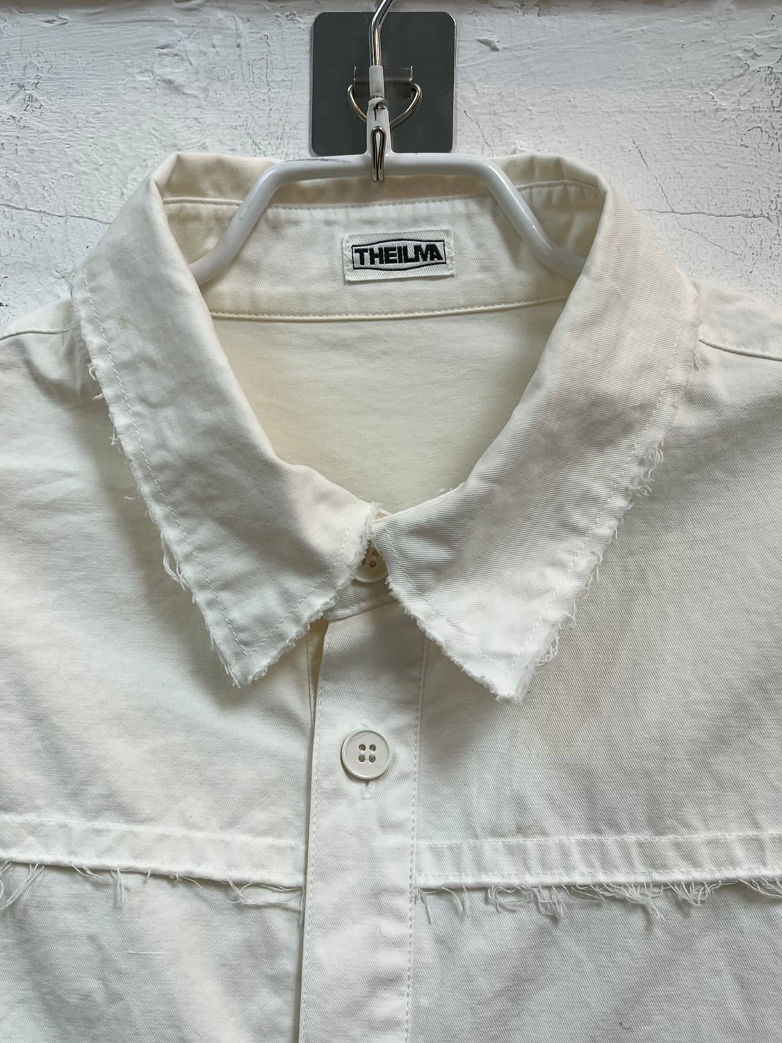 Theilma 더일마 화이트 크롭셔츠 F 상품이미지2