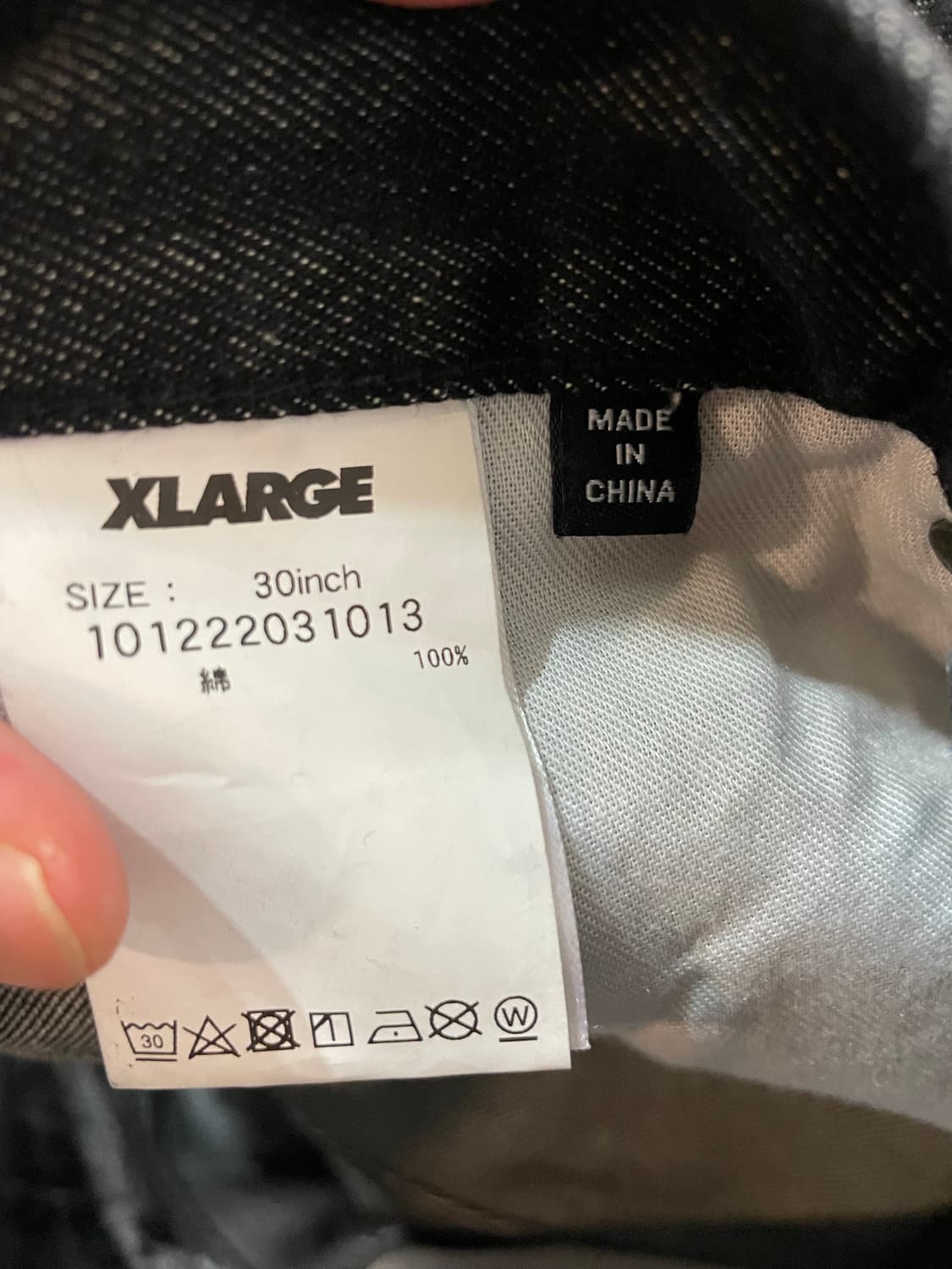XLARGE 엑스라지 블랙 카펜터 데님 반바지 30 상품이미지7