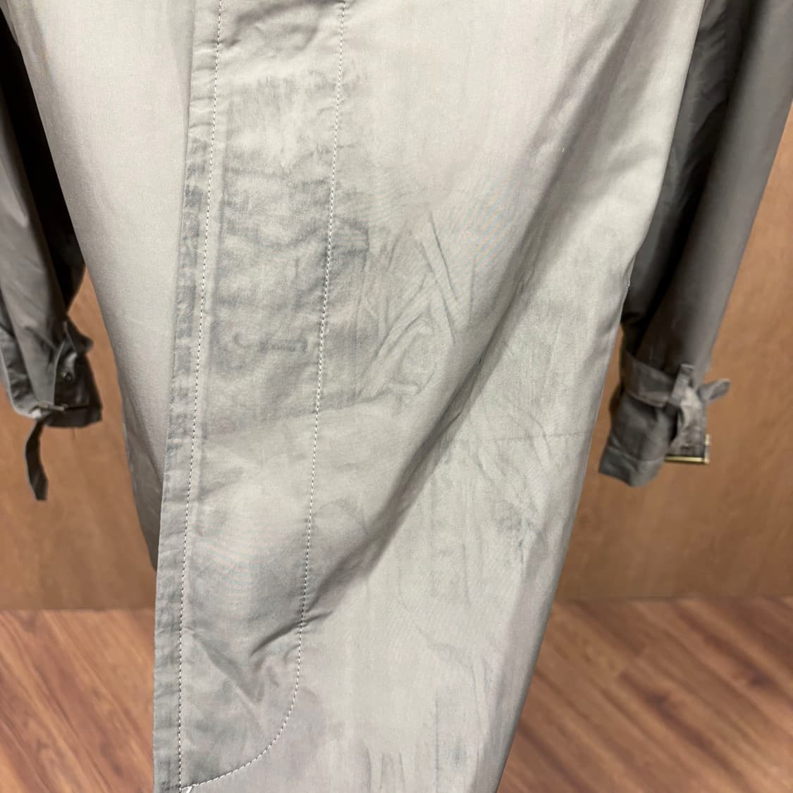 버버리 런던 트렌치 코트 안감 체크 라이닝 소매 허리 벨트 스트랩 브라운 상품이미지8