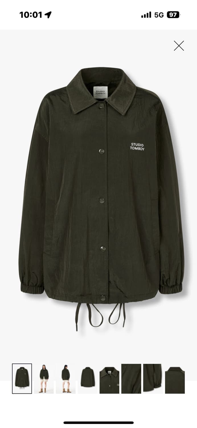 톰보이 오버핏 블루종 상품이미지1