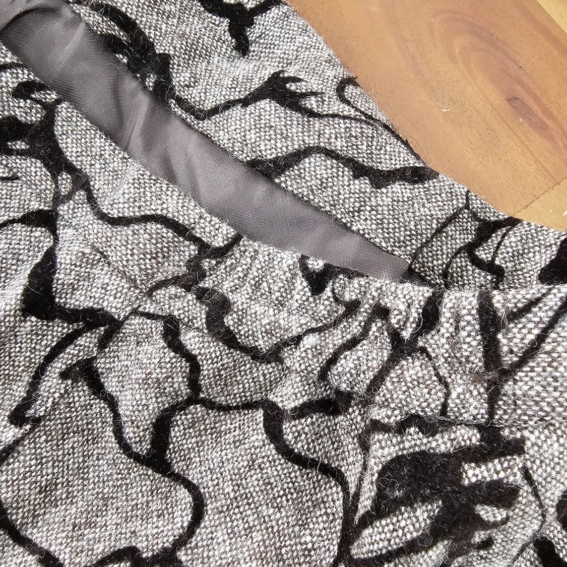 울 플라워 자카드 롱스커트 상품이미지7