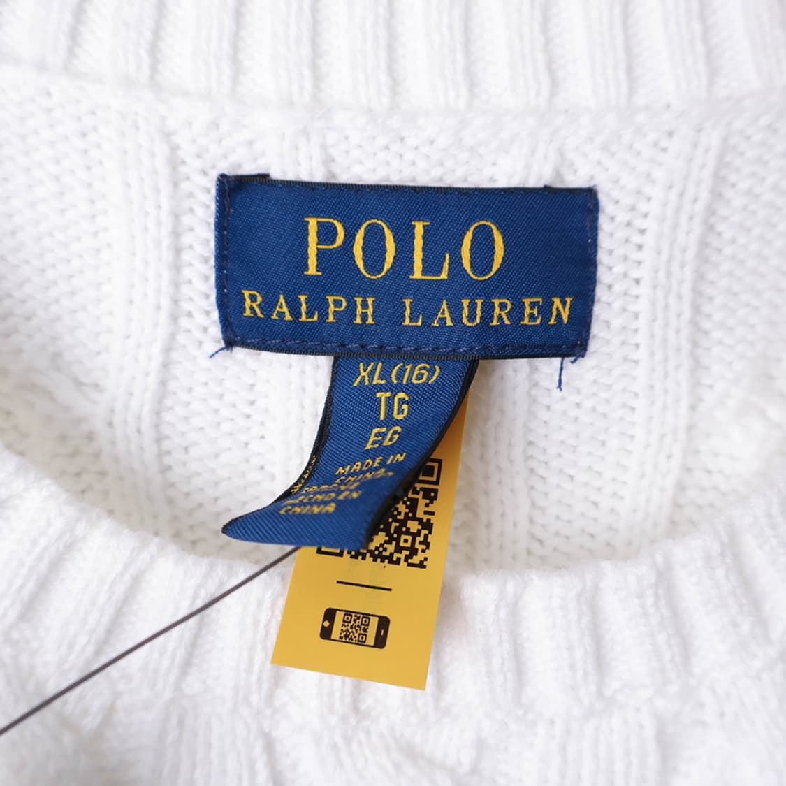 44/새상품 폴로 코튼 케이블 니트 상품이미지6