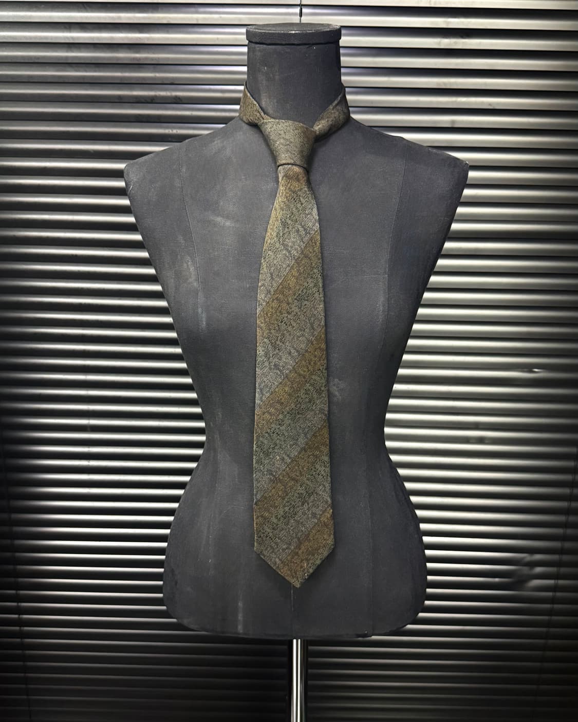 NINO CERRUTI 세루티 브라운 갈색 스트라이프 이태리 실크 넥타이 상품이미지1