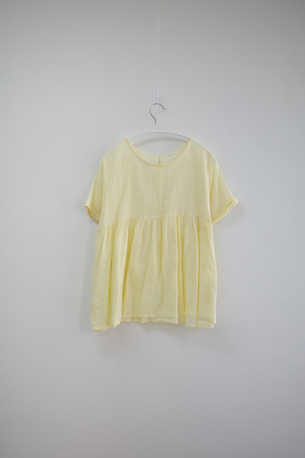 Yellow MMD embroidery blouse 상품이미지8