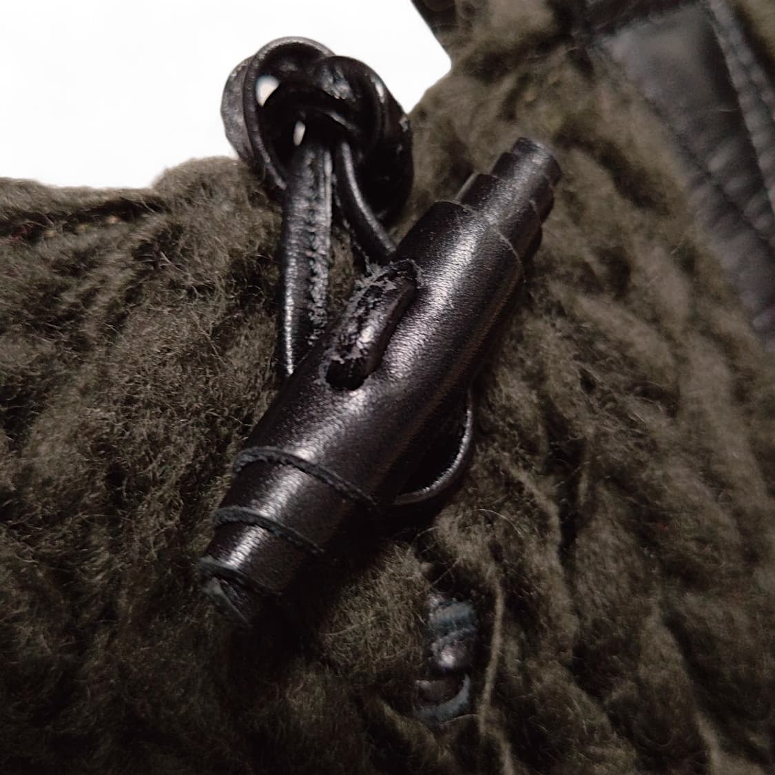 요지 야마모토 와이즈 케이블 니트 토트백 상품이미지3