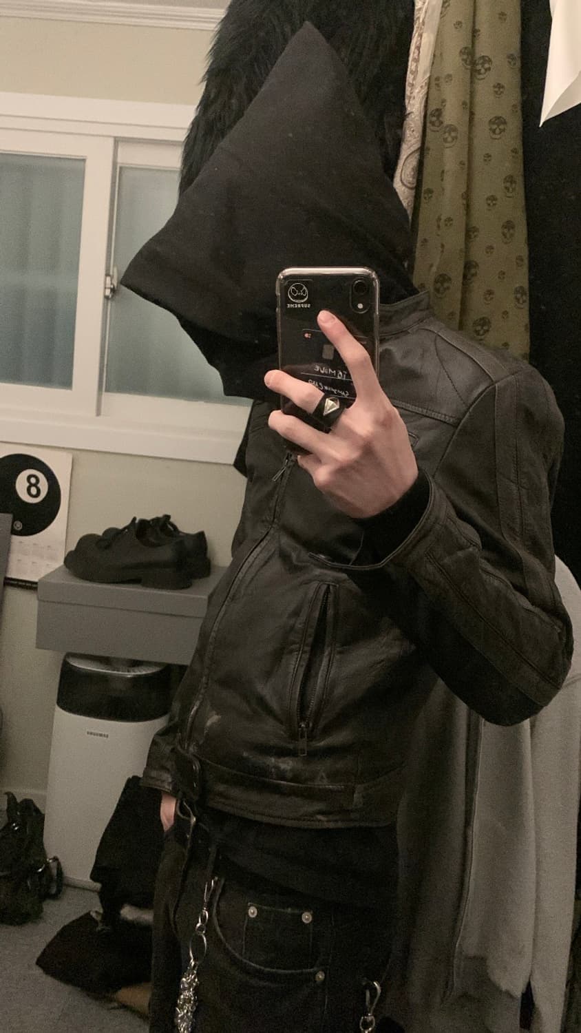 Danier leather 사이드라인 레더 자켓 상품이미지10