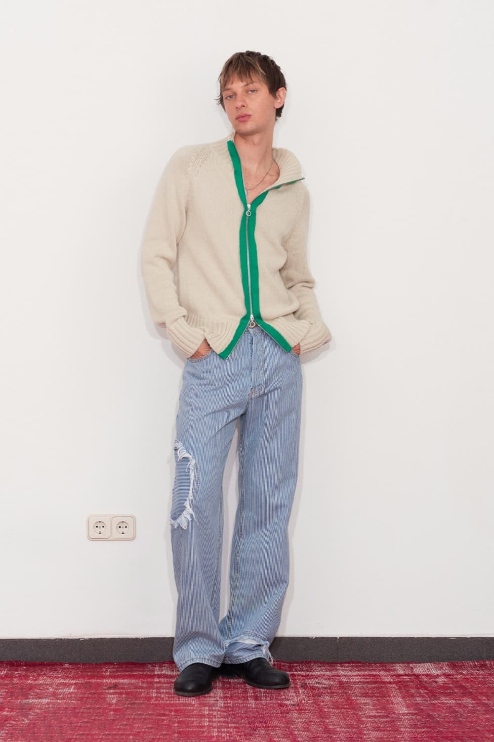 [2,3]에드워드 커밍 Chakra 가디건/오트 그린 상품이미지3