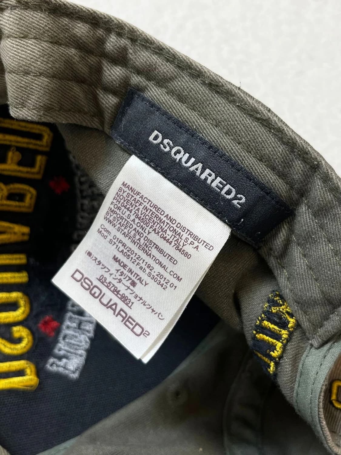 디스퀘어드2 14FW 리벨리온 로고 볼캡 A1752 상품이미지7