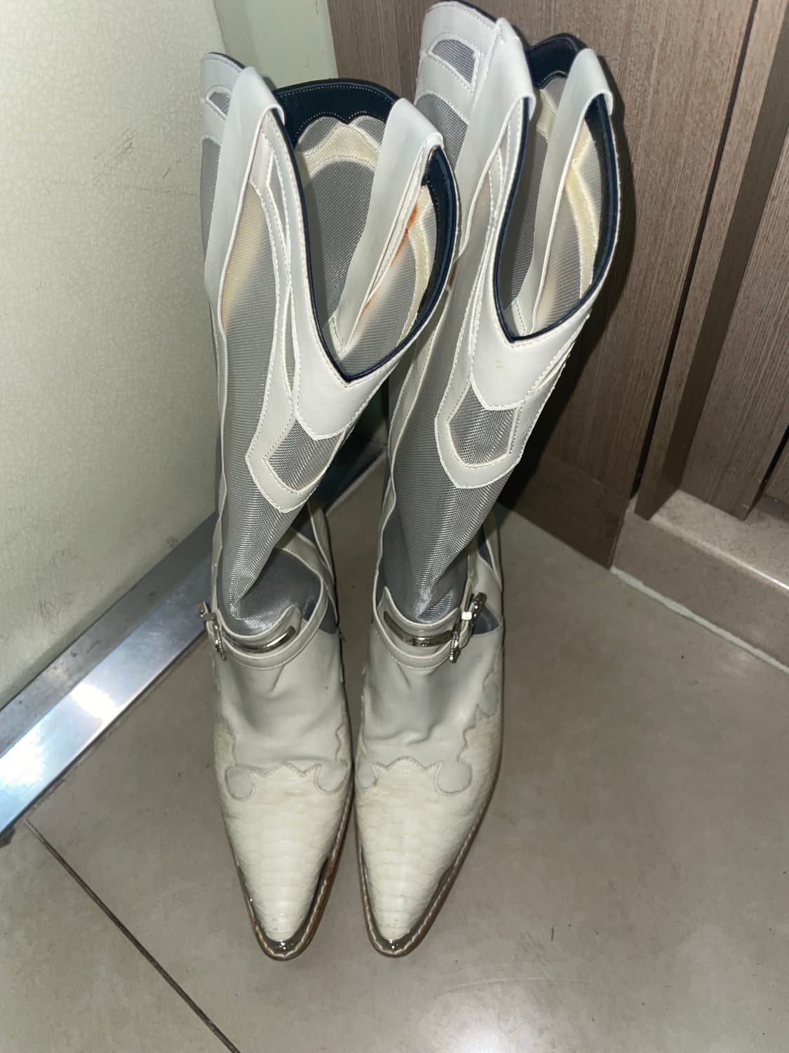 2000 아카이브스 웨스턴 부츠 (아이보리, 240) 상품이미지6