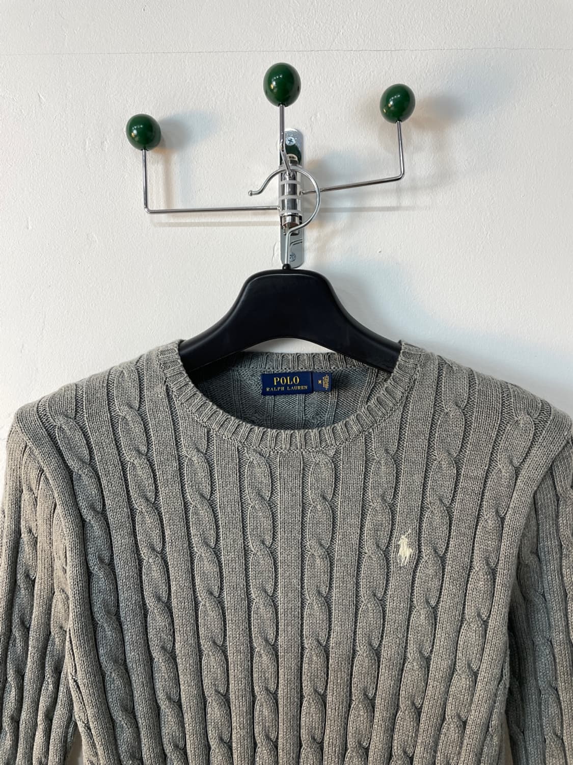 폴로 랄프로렌 그레이 케이블 니트 상품이미지3