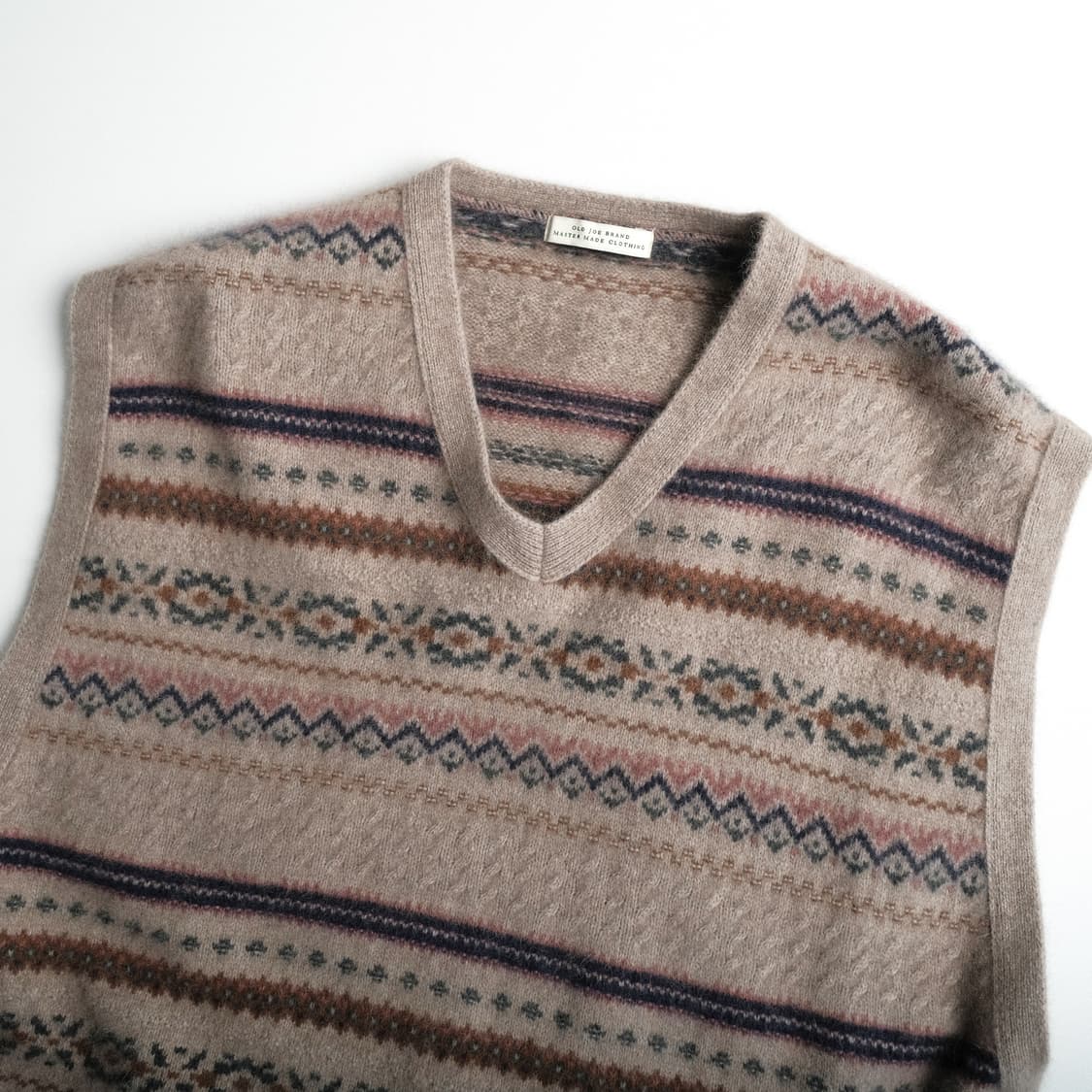 올드조 라쿤 페어아일 V넥 베스트 40(103-105)사이즈 상품이미지3