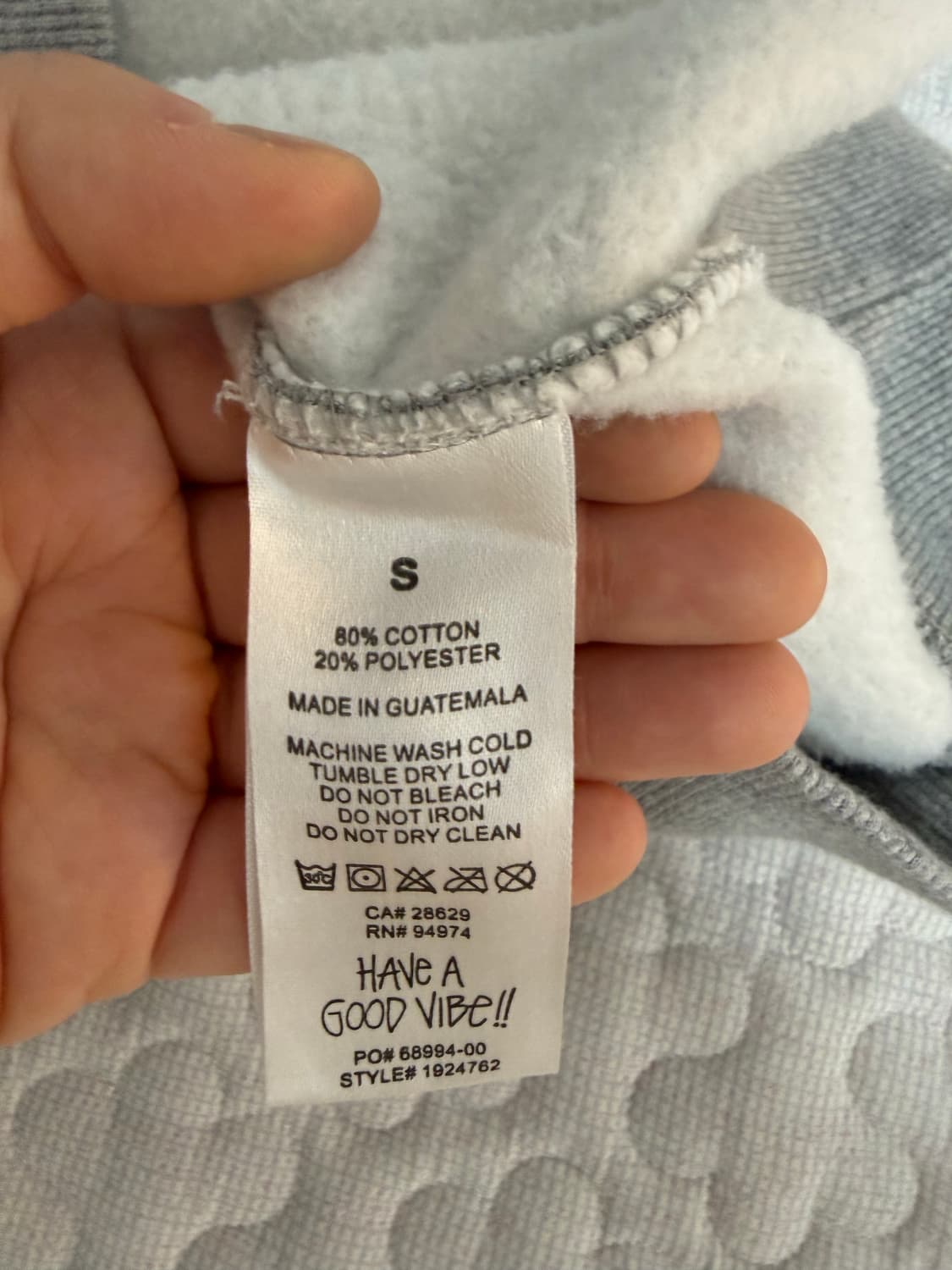 스투시 후드티 그레이 상품이미지6