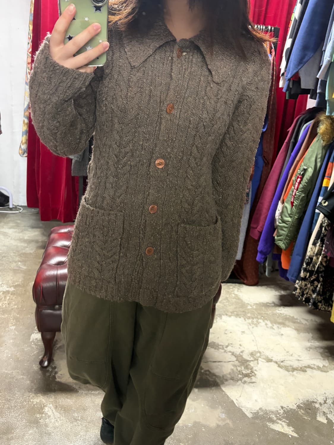 J.crew 케이블 울 가디건 s~m 상품이미지2