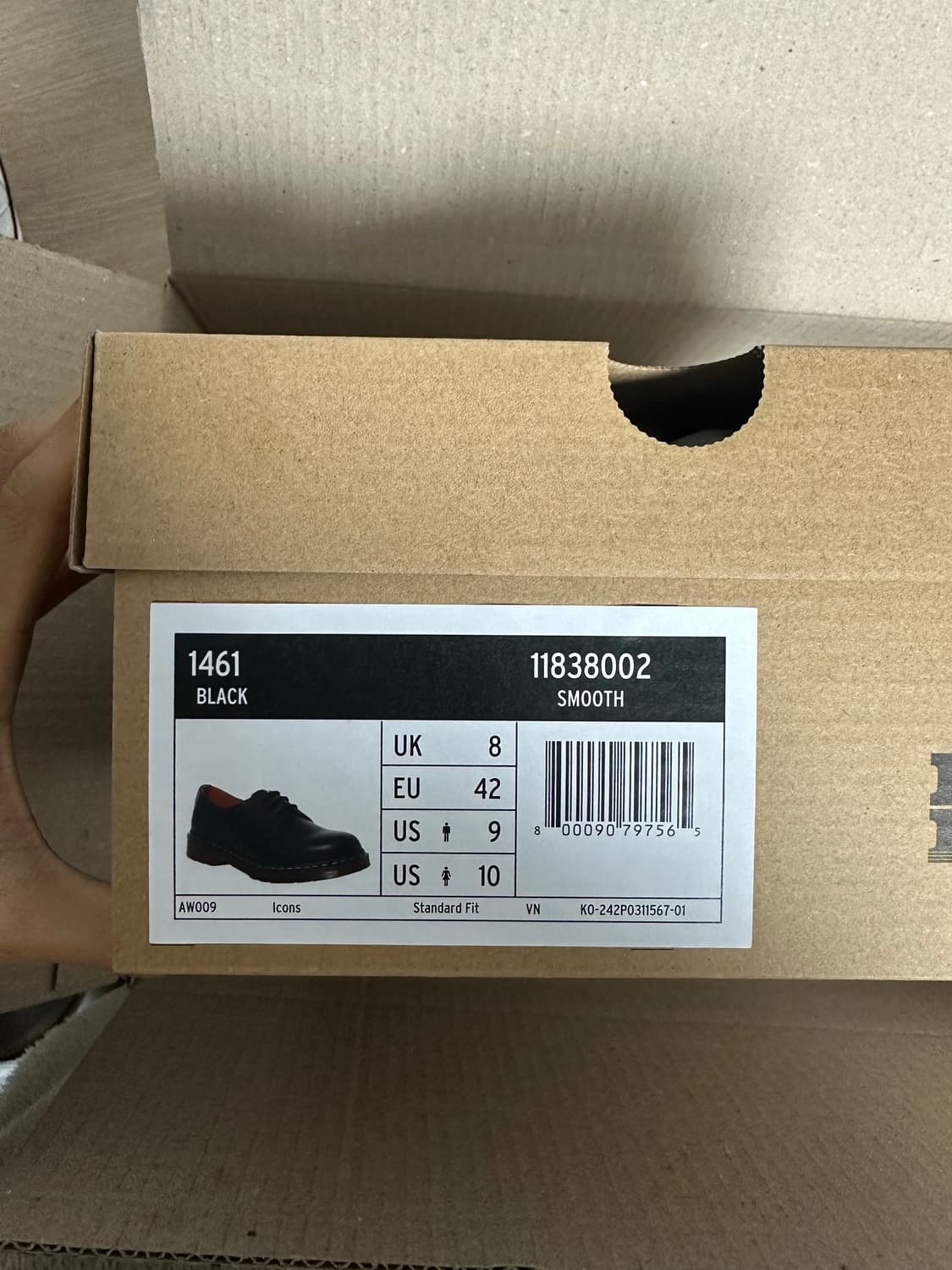 닥터마틴 1461 블랙 스무스 상품이미지1