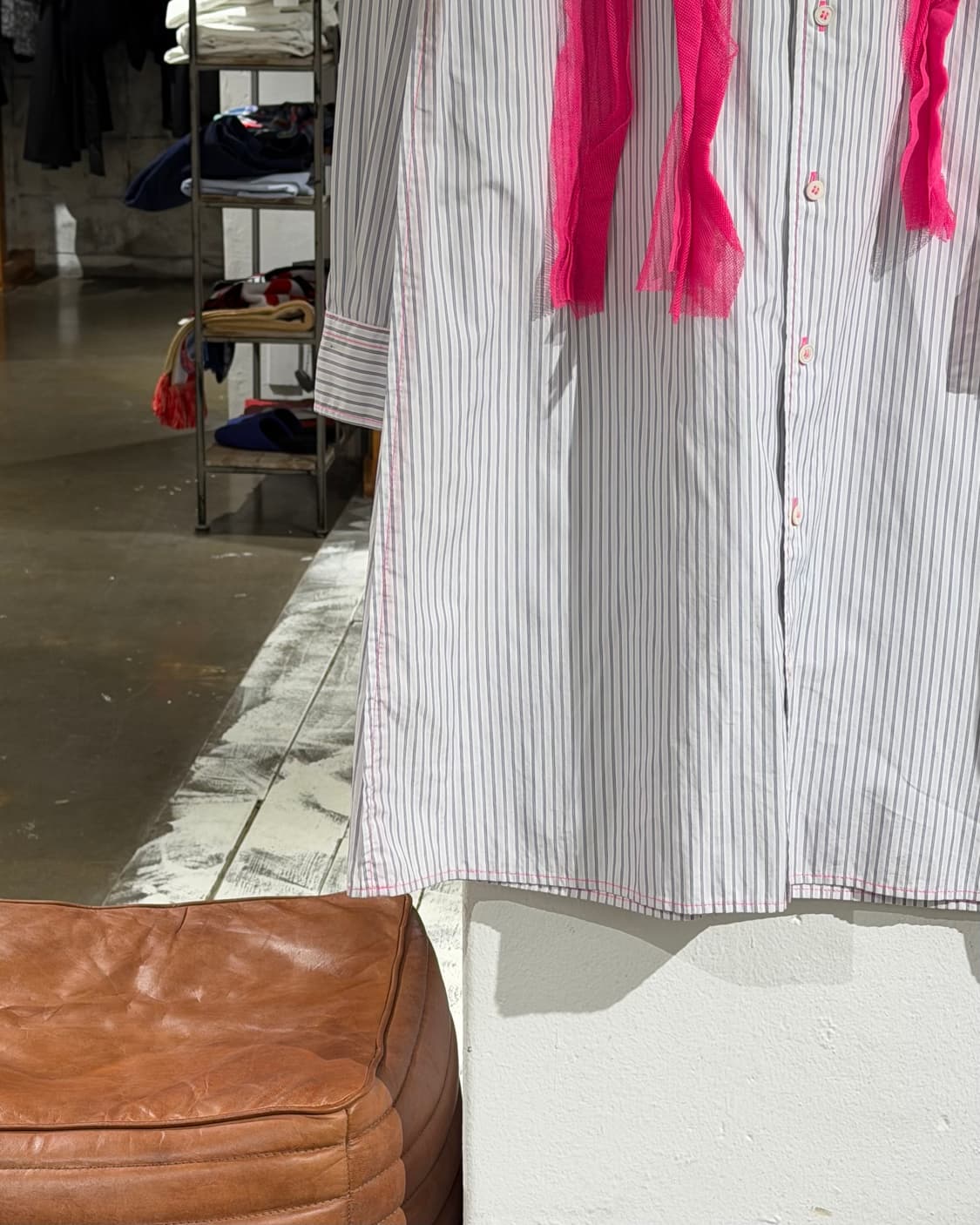 꼼데가르송 타오 스트라이프 롱 셔츠 상품이미지5