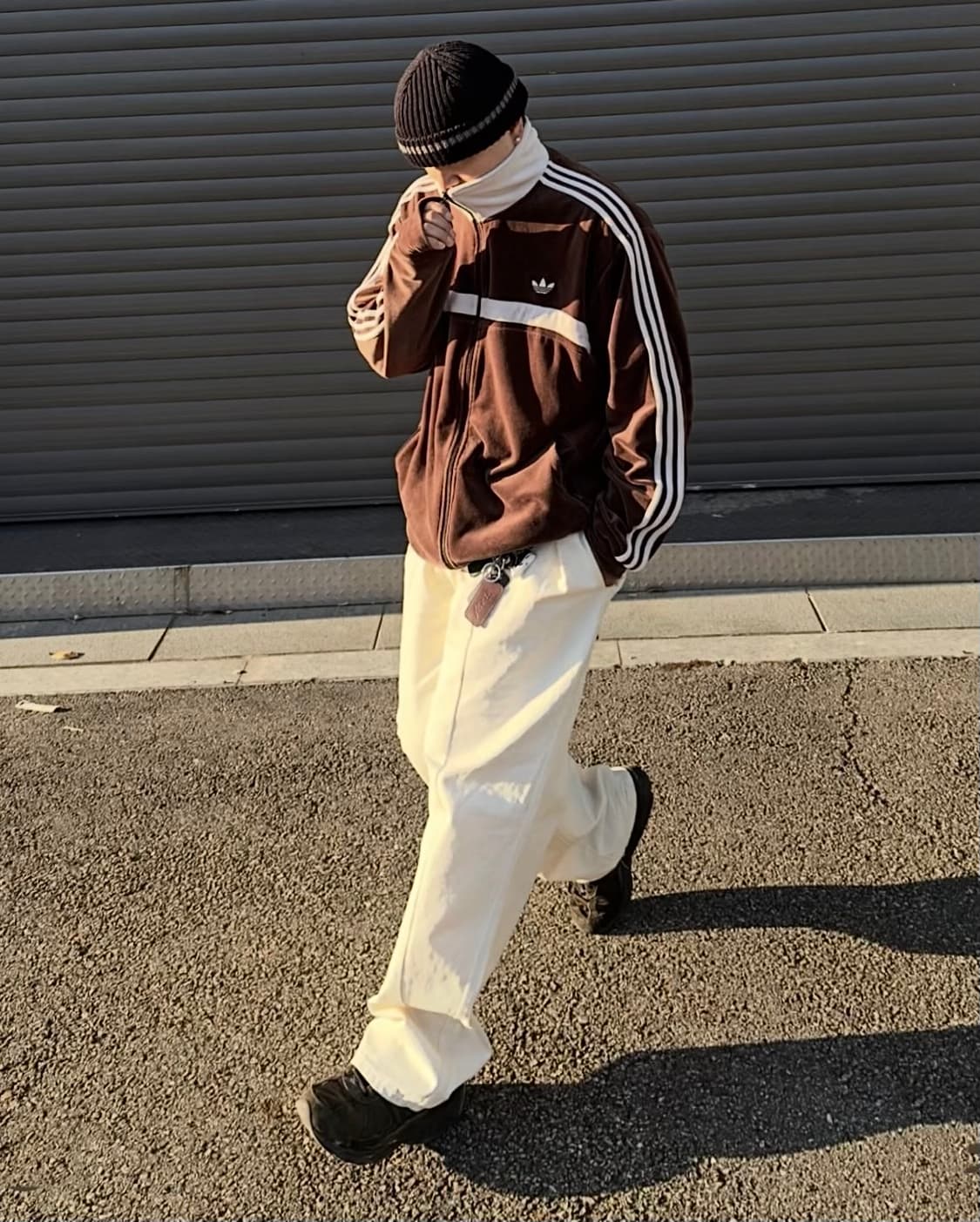 (착샷) Adidas 아디다스 벨루어 브라운 져지 3XL 실측 4XL 상품이미지2