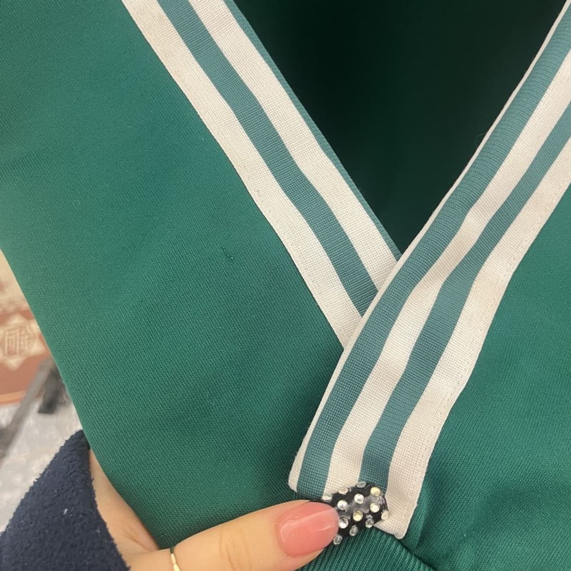 아디다스 팔메이라스 올드스쿨 빅로고 딥그린 져지 집업 95 C10453 상품이미지9