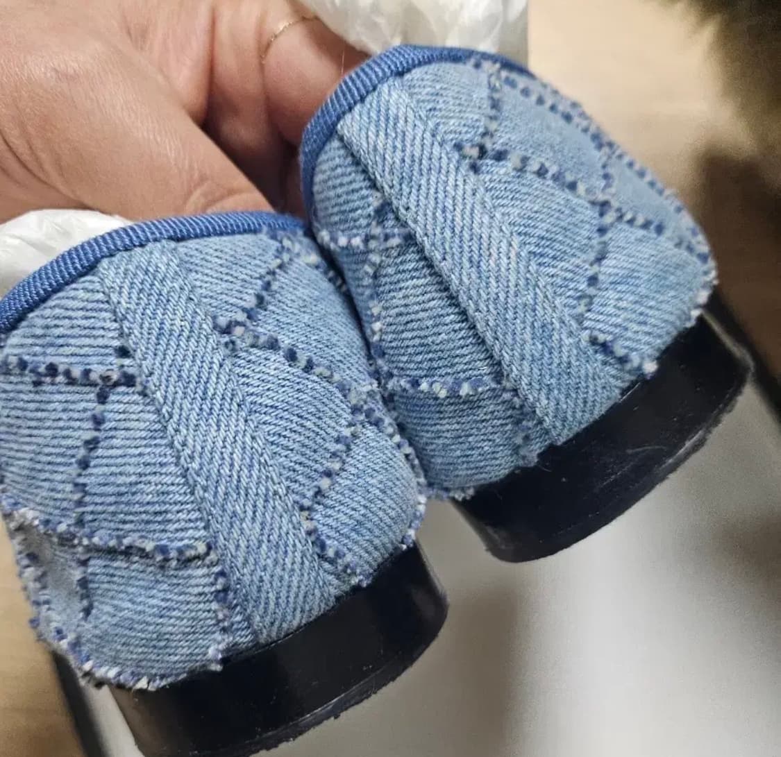 23ss 샤넬 데님 발레리나 플랫 38 상품이미지3