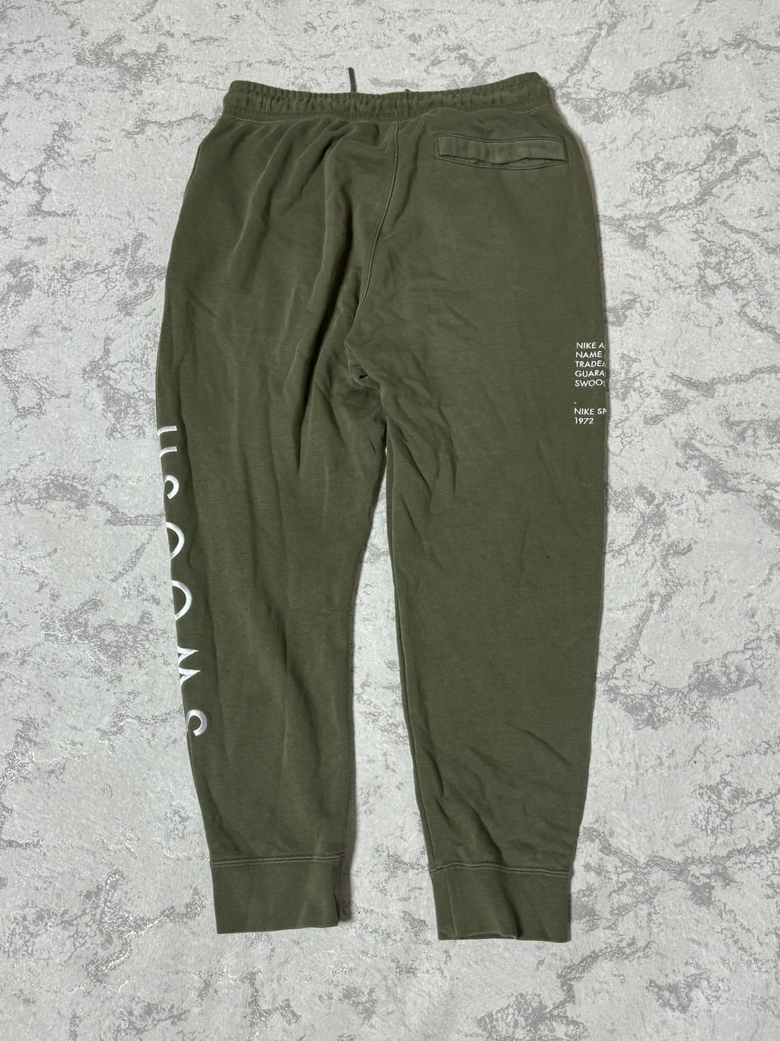 나이키 더블 스우시 카키 조거 면 바지 상품이미지2