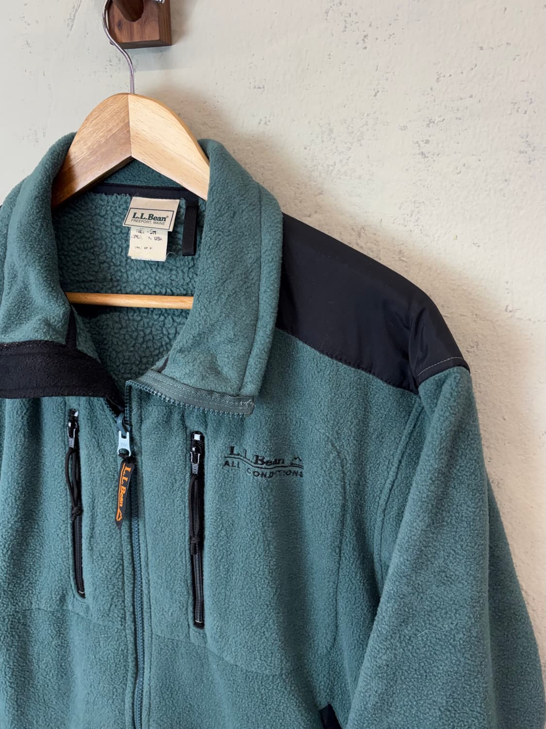 엘엘빈 90s 올컨디션 후리스 자켓 상품이미지5