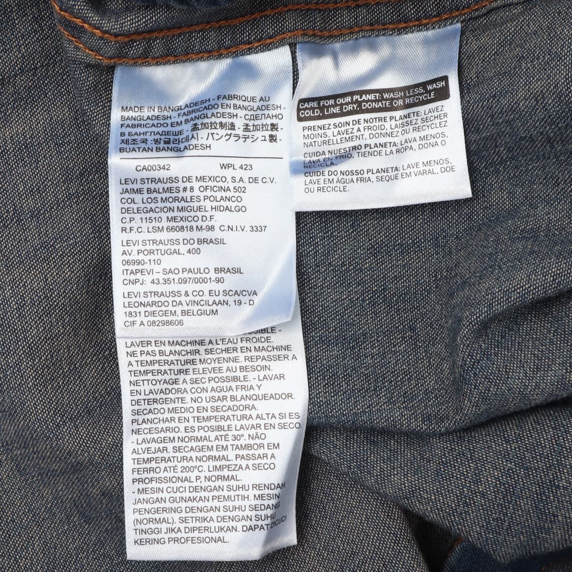 리바이스 워시드 웨스턴 데님 셔츠 상품이미지9