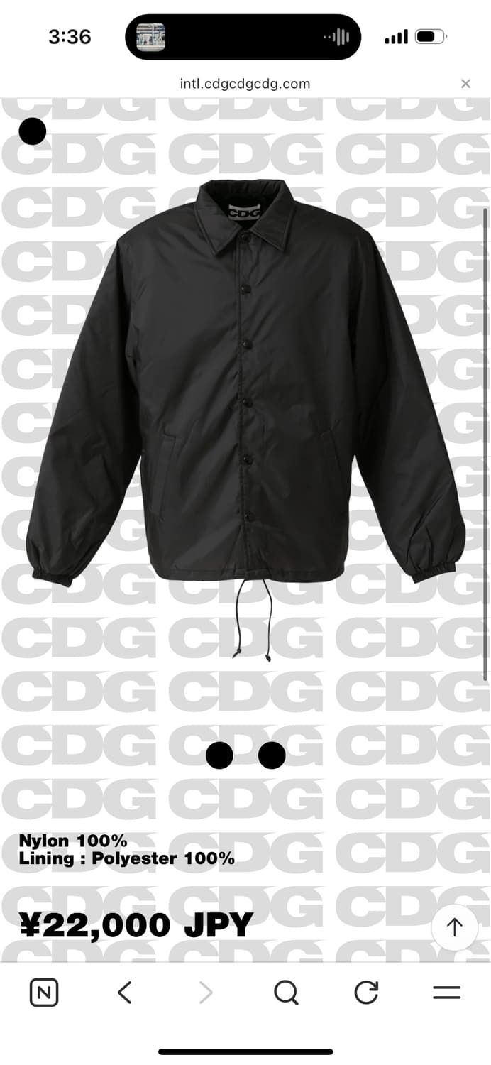 Cdg 코치점퍼 상품이미지2