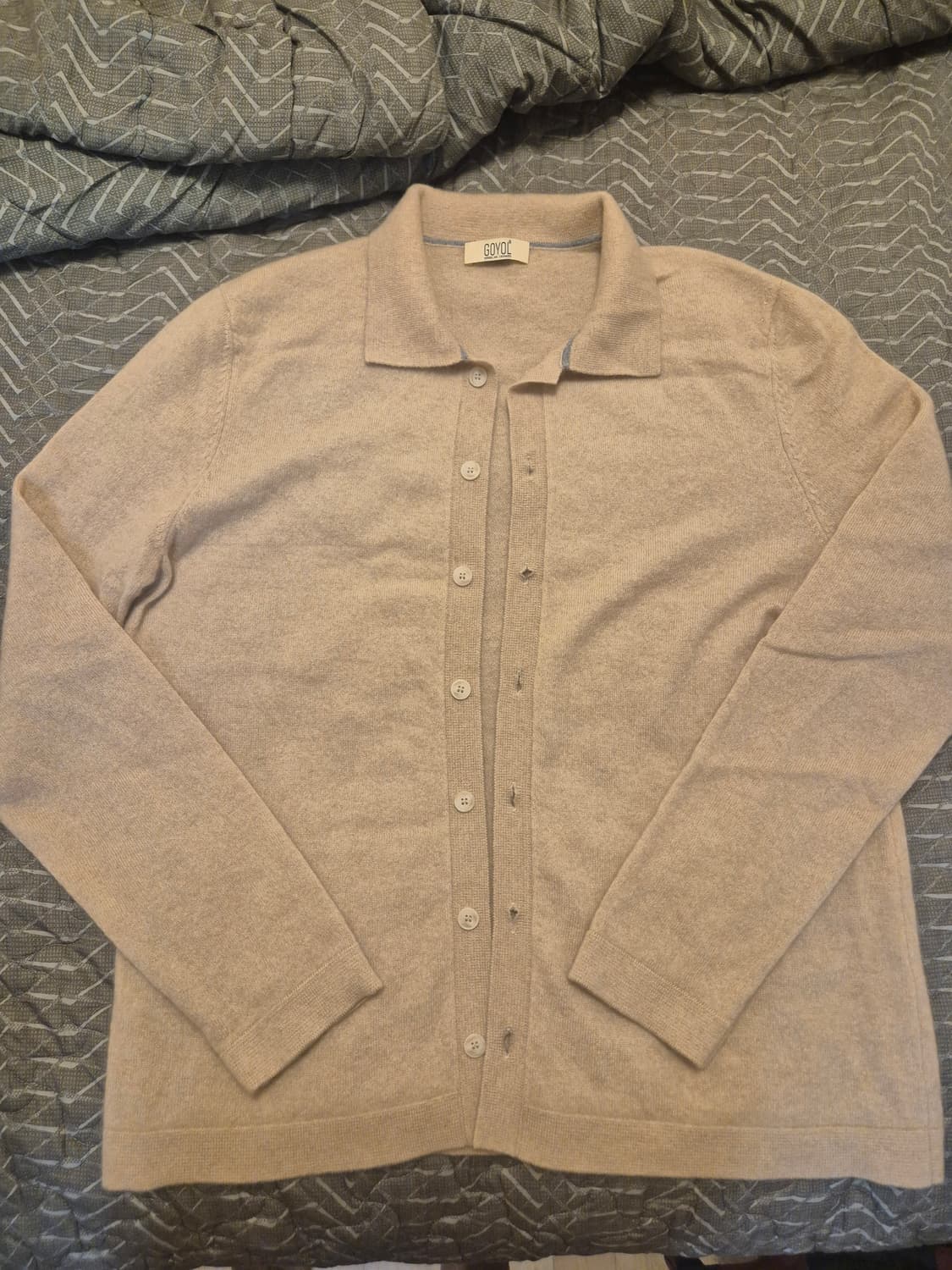 GOYOL 몽골 캐시미어 100% 가디건 (100-105) 상품이미지1