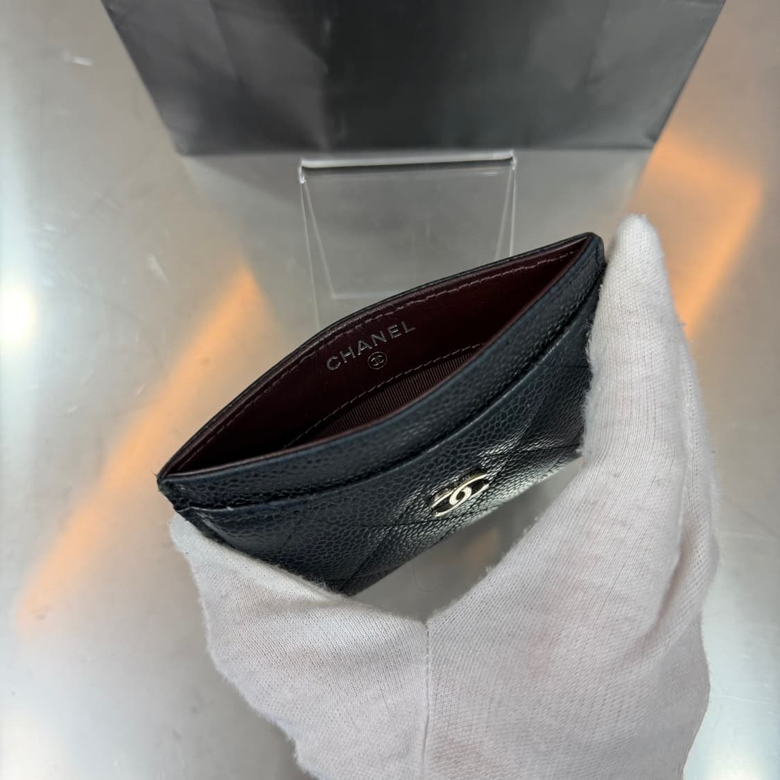 [OS] 샤넬 CC 로고 클래식 캐비어 카드지갑 상품이미지4