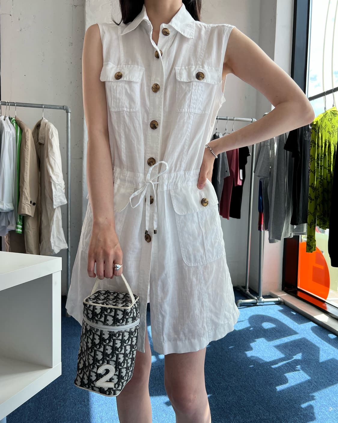버버리 리넨 원피스 상품이미지1