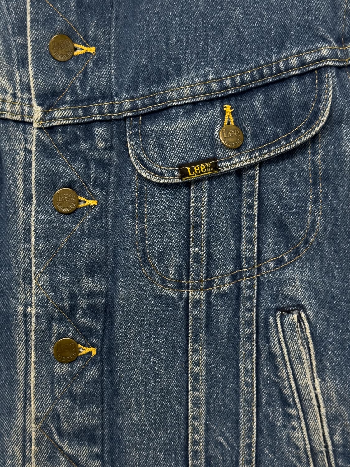70s USA Lee 220 라이더스 데님 트러커 자켓 상품이미지5
