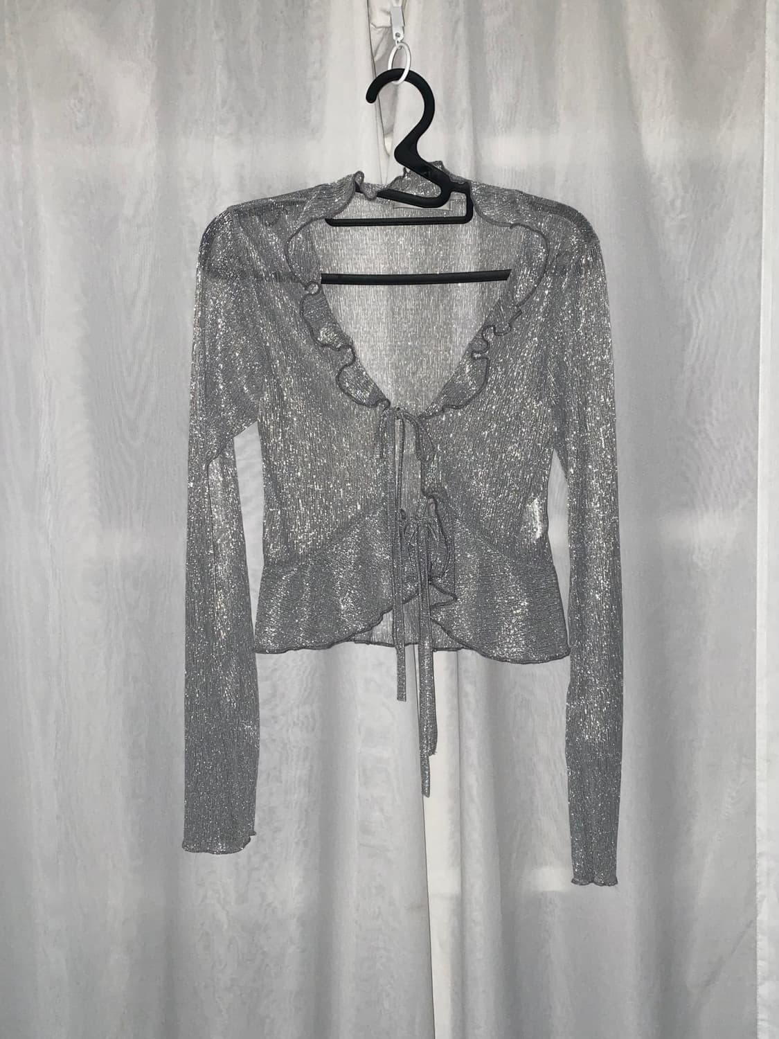 실버 스트랩 프릴 가디건 페어리 상품이미지2